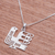 Sterling silver pendant necklace, 'Egyptian Chicken' - Egyptian-Style Sterling Silver Chicken Pendant Necklace (image 2d) thumbail
