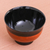 Lacquered wood decorative bowl, 'Classic Siam' - Black and Brown Thai Lacquered Decorative Bowl
