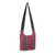 Cotton blend shoulder bag, 'Woven Cheer' - Red Black and White Handwoven Cotton Blend Shoulder Bag