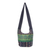 Cotton blend shoulder bag, 'Vibrant Gardens' - Black and Multi-Color Patterned Cotton Blend Shoulder Bag (image 2a) thumbail