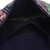 Cotton blend shoulder bag, 'Vibrant Gardens' - Black and Multi-Color Patterned Cotton Blend Shoulder Bag (image 2b) thumbail