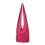 Cotton shoulder bag, 'Passionate for Pink' - Fuchsia and Cerise Color Block 100% Cotton Shoulder Bag (image 2a) thumbail