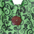Cotton shoulder bag, 'Pretty Tendrils' - Spring Green Floral and Vine Motif 100% Cotton Shoulder Bag (image 2b) thumbail