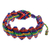 Hand-knotted macrame bracelet, 'Rainbow Cascade' - Rainbow Colors Macrame Wristband Bracelet (image 2c) thumbail