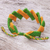 Hand-knotted macrame bracelet, 'Citrus Cascade' - Women's Adjustable Yellow and Green Macrame Bracelet (image 2b) thumbail