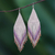 Glass beaded waterfall earrings, 'Pa Sak Cascade' - Waterfall Earrings Hand Beaded in Thailand (image 2) thumbail