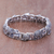Marcasite link bracelet, 'Elephant Promenade' - Elephant Themed Sterling Bracelet with Marcasite (image 2b) thumbail