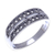 Marcasite band ring, 'Shared Journey' - Marcasite and Sterling Silver Band Ring thumbail