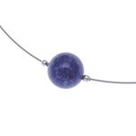 Lapis lazuli pendant necklace, 'Modern Mood' - Lapis Lazuli Modern Pendant Necklace from Thailand