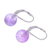 Amethyst drop earrings, 'Pure Violet' - Purple Amethyst and Sterling Silver Earrings from Thailand (image 2c) thumbail