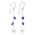 Lapis lazuli and cultured pearl dangle earrings, 'Sweet Essence' - Lapis and Cultured Pearl Dangle Earrings