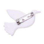 Ceramic brooch pin, 'Dove's Message' - Dove of Peace Brooch Handmade from Ceramic