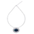 Azure-malachite pendant necklace, 'Infinite Sea' - Thai Handcrafted Azure-Malachite and Silver Necklace