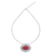 Carnelian pendant necklace, 'Infinite Autumn' - Thai Handcrafted Carnelian and Silver Necklace
