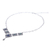 Azure malachite pendant necklace, 'Silver Diamonds' - Diamond Shapes Sterling Silver and Azure Malachite Necklace (image 2d) thumbail