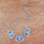 Halskette mit römischem Glasanhänger - Handgefertigte Halskette aus thailändischem Sterlingsilber und römischem Glas