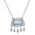 Roman glass pendant necklace, 'Ancient Whisper' - Roman Glass and Silver Necklace Handcrafted in Thailand (image 2e) thumbail