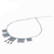 Collar colgante de plata esterlina - Collar Artesanal de Plata con Turquesa Reconstituida