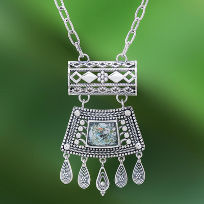 Roman glass pendant necklace, Ancient Dance