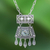 Roman glass pendant necklace, 'Ancient Dance' - Silver Necklace with Roman Glass Handmade in Thailand thumbail