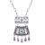Roman glass pendant necklace, 'Ancient Dance' - Silver Necklace with Roman Glass Handmade in Thailand (image 2e) thumbail