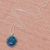 Azure-malachite pendant necklace, 'Sea Turn' - Azure-Malachite Pendant Necklace from Thailand (image 2c) thumbail