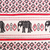 Umhängetasche aus Baumwolle mit Lederakzenten - Umhängetasche aus Baumwolle und Leder mit Elefantenmotiv