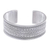 Sterling silver cuff bracelet, 'Rippling Helixes' - Hill Tribe Sterling Silver Cuff Bracelet