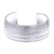 Sterling silver cuff bracelet, 'Wave Effects' - Woven Design Sterling Silver Cuff Bracelet thumbail