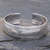 Sterling silver cuff bracelet, 'Weaving Tales' - Sterling Silver Cuff Bracelet with Woven Motif thumbail