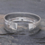 Sterling silver cuff bracelet, 'Weaving Tales' - Sterling Silver Cuff Bracelet with Woven Motif (image 2b) thumbail