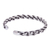 Sterling silver cuff bracelet, 'Stepping Stones' - Braided Sterling Silver Cuff Bracelet from Thailand (image 2e) thumbail