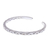 Sterling silver cuff bracelet, 'Mountain Walk' - Sleek Braided Sterling Silver Cuff Bracelet