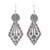 Sterling silver dangle earrings, 'Karen Arrow' - Karen Hill Tribe Style Sterling Silver Earrings thumbail