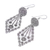 Sterling silver dangle earrings, 'Karen Arrow' - Karen Hill Tribe Style Sterling Silver Earrings (image 2c) thumbail
