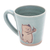 Celadon ceramic mug, 'Just For You' - Adorable Celadon Ceramic Kitty Mug (image 2c) thumbail