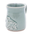Celadon ceramic mug, 'Elephant Play' - Elephant Motif Celadon Ceramic Mug from Thailand (image 2d) thumbail
