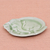 Celadon ceramic plate, 'Elephant at Rest in Green' - Handmade Elephant Themed Celadon Ceramic Plate (image 2b) thumbail