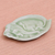 Celadon ceramic plate, 'Elephant at Rest in Green' - Handmade Elephant Themed Celadon Ceramic Plate (image 2c) thumbail