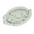 Celadon ceramic plate, 'Elephant at Rest in Green' - Handmade Elephant Themed Celadon Ceramic Plate (image 2d) thumbail