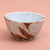 Ceramic bowl, 'Natural Appeal' - Versatile Ceramic Bowl in Brown and White