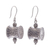 Silver dangle earrings, 'Karen Barrel' - Unique Hill Tribe 950 Silver Dangle Earrings thumbail