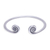 Silver cuff bracelet, 'Fiddlehead Fern' - Hill Tribe 950 Silver Spiral Cuff Bracelet (image 2a) thumbail