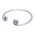 Silver cuff bracelet, 'Fiddlehead Fern' - Hill Tribe 950 Silver Spiral Cuff Bracelet (image 2c) thumbail
