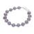Silver beaded bracelet, 'Karen Whorl' - Spiral Beaded 950 Silver Bracelet (image 2c) thumbail