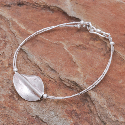 Silver beaded pendant bracelet, 'Lucid Dream' - 950 Silver Beaded Pendant Bracelet from Thailand