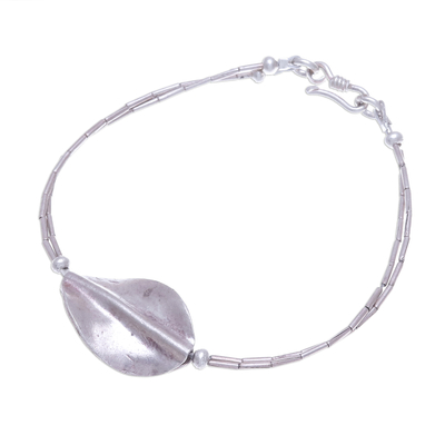 Silver beaded pendant bracelet, 'Lucid Dream' - 950 Silver Beaded Pendant Bracelet from Thailand