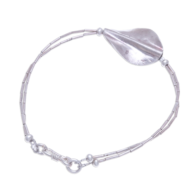 Silbernes Perlenarmband mit Anhänger - 950 Silber Perlen-Anhänger-Armband aus Thailand