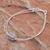 Silver beaded pendant bracelet, 'Karen Pleat' - Karen Hill Tribe Beaded 950 Silver Pendant Bracelet (image 2) thumbail