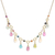 Tourmaline waterfall necklace, 'Colorful Array' - Natural Tourmaline 24k Gold Plated Waterfall Necklace (image 2a) thumbail